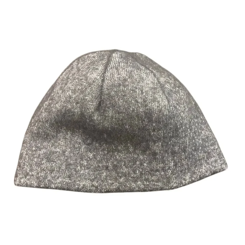The North Face Reversible Fleece Beanie Hat Black Gray One Sze Ski Hike Gorpcore